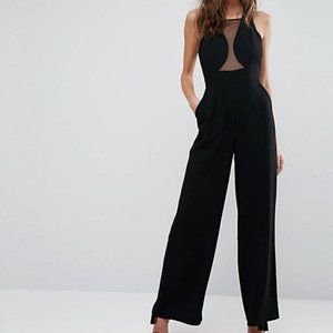 BCBGeneration Sheer Insert Cut Out Jumpsuit